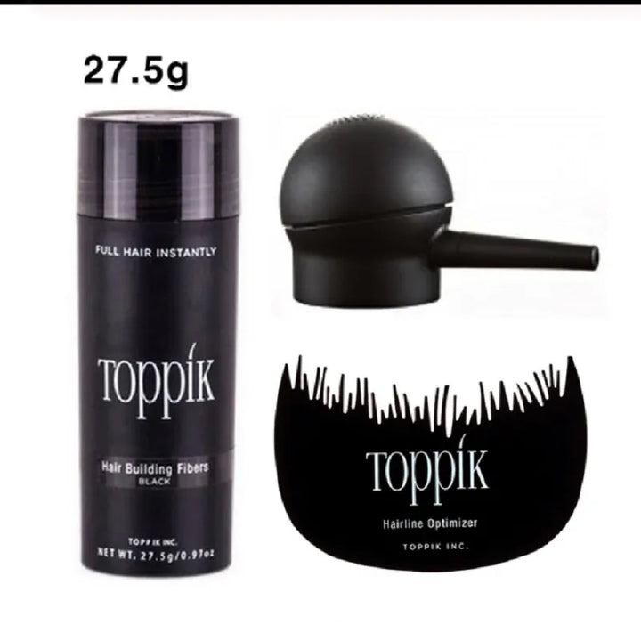 Toppik Hair Fibers Keratin Spray Hair Building Fibers 27.5g Instant Powders Spray Applicator Hairline Optimizer  Kit/Set