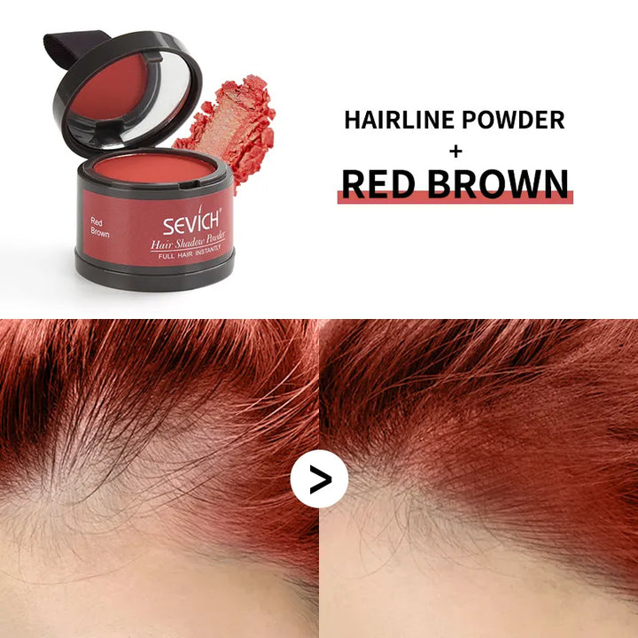 Water Proof hair line powder in hair color Edge control Hair Line Shadow Makeup Hair Concealer Root Cover Up Unisex Instantly