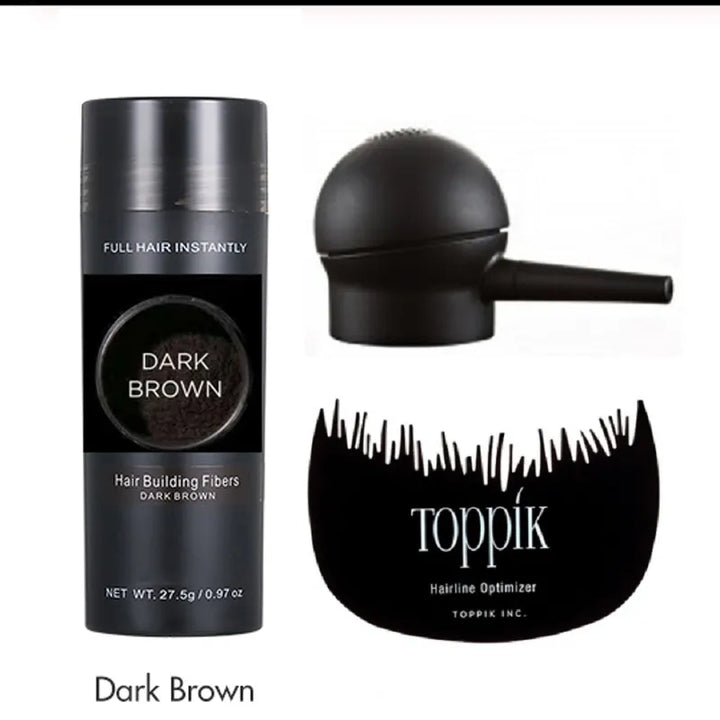 Toppik Hair Fibers Keratin Spray Hair Building Fibers 27.5g Instant Powders Spray Applicator Hairline Optimizer  Kit/Set