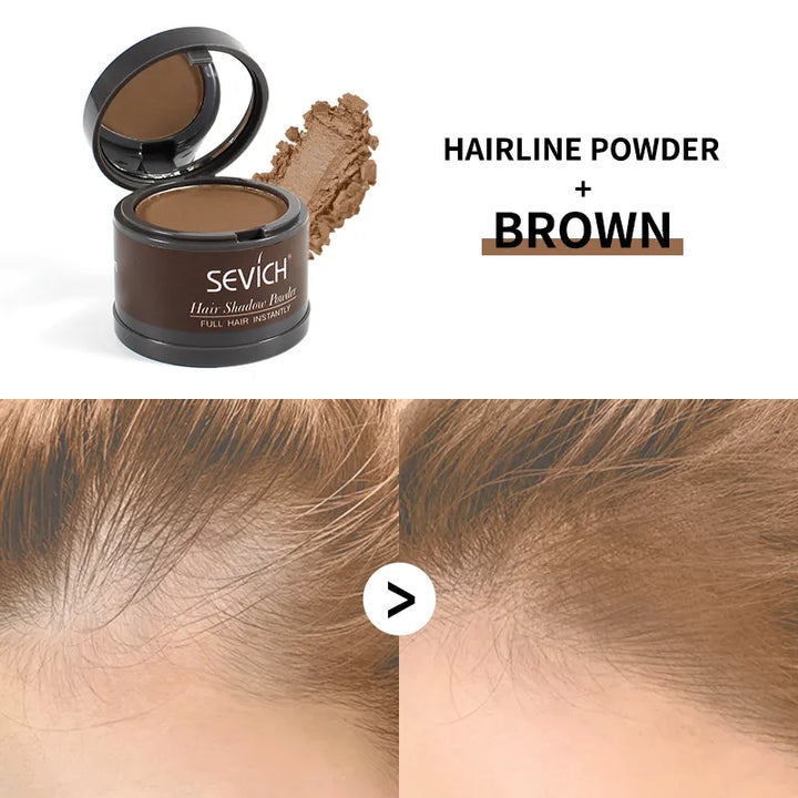 Water Proof hair line powder in hair color Edge control Hair Line Shadow Makeup Hair Concealer Root Cover Up Unisex Instantly