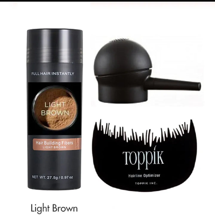 Toppik Hair Fibers Keratin Spray Hair Building Fibers 27.5g Instant Powders Spray Applicator Hairline Optimizer  Kit/Set